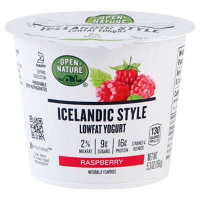 Open Nature Icelandic Yogurt Lowfat Raspberry - 5.3 Oz