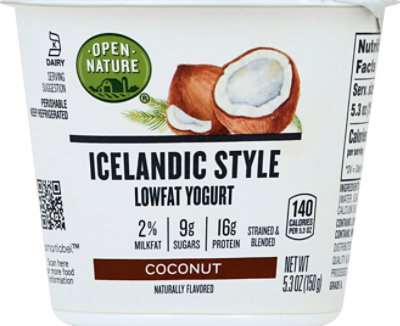 Open Nature Icelandic Yogurt Lowfat Coconut - 5.3 Oz - Image 2