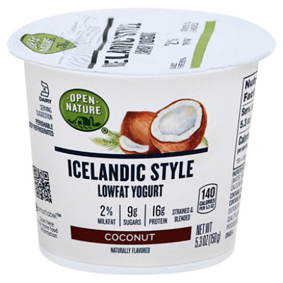 Open Nature Icelandic Yogurt Lowfat Coconut - 5.3 Oz