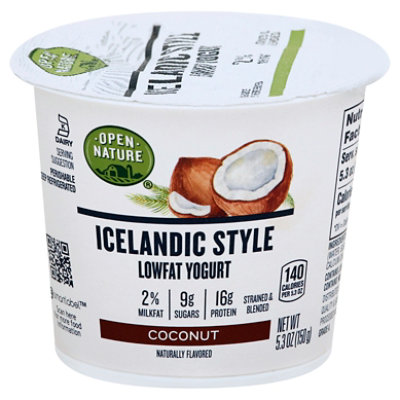 Open Nature Icelandic Yogurt Lowfat Coconut - 5.3 Oz - Image 1