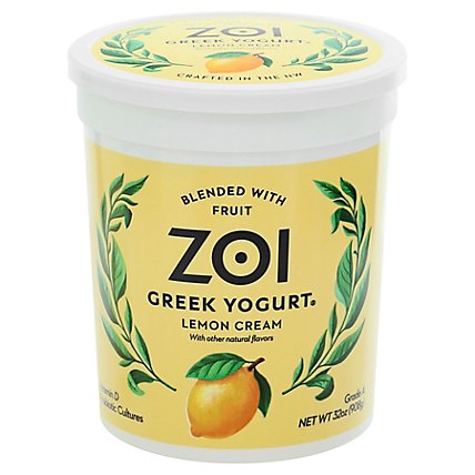 Zoi Greek Lemon Cream - 32 Oz - Image 1