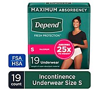 Depend FIT FLEX Adult Incontinence Underwear for Women - 19 Count
