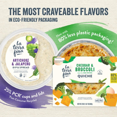 La Terra Fina Cheddar And Broccoli Quiche - 23 Oz - Image 5