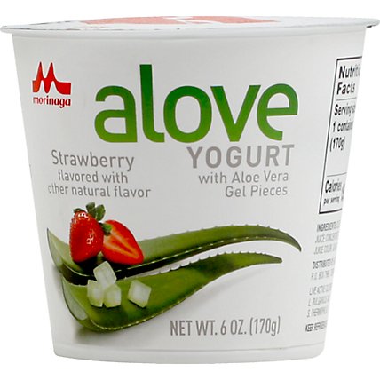 Alove Yogurt Strwbrry Aloe Vra - 6 Oz - Image 2