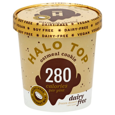 Halo Top Dairy Free Oatmeal Cookie 1 Pint - 16 Fl. Oz. - Image 1