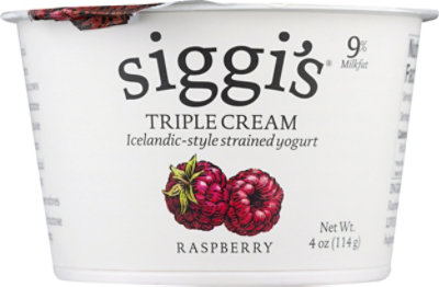 siggis Triple Cream Icelandic Skyr Raspberry Yogurt - 4 Oz - Albertsons