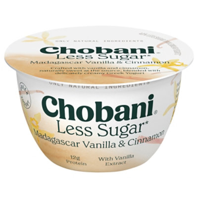 Chobani Less Sugar Madagascar Vanilla & Cinnamon Greek Yogurt - 5.3 Oz - Image 1