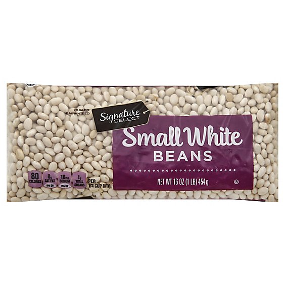 Signature SELECT Beans White Small Dry - 16 Oz