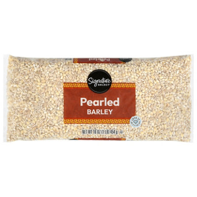 Signature SELECT Beans Pearled Barley Dry - 16 Oz