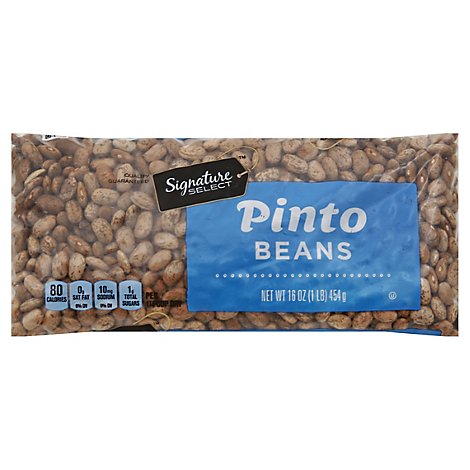 Signature SELECT Beans Pinto Dry - 16 Oz