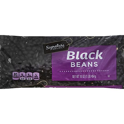 Signature SELECT Beans Black Dry - 16 Oz - Image 2