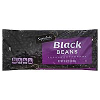 Signature SELECT Beans Black Dry - 16 Oz - Image 1