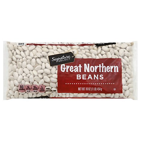 Signature SELECT Beans Great Northern Dry - 16 Oz