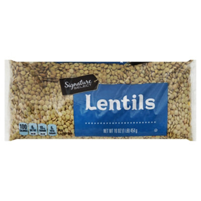 Signature SELECT Beans Lentil Dry - 16 Oz - Image 1