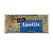 Signature SELECT Beans Lentil Dry - 16 Oz