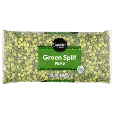 Signature SELECT Dry Green Split Peas - 16 Oz - Image 1