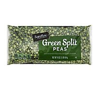 Signature SELECT Split Peas Green Dry - 16 Oz