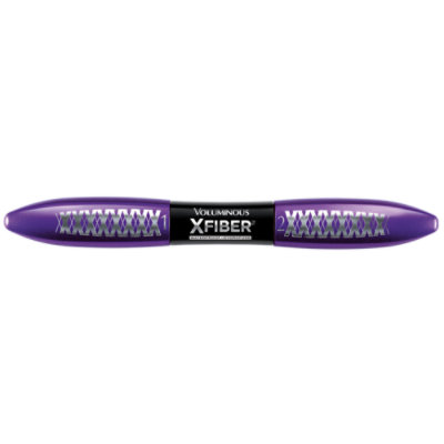 L'Oreal Paris Voluminous X Fiber Blackest Black Waterproof Mascara - 0.44 Oz