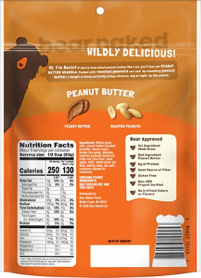 Bear Naked Peanut Butter Gluten Free Fiber Granola - 12 Oz - Image 7