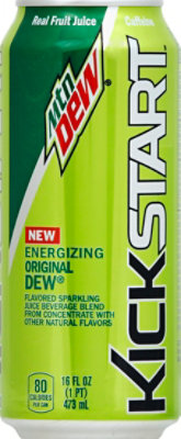Mtn Dew Soda Kickstart Energizing Original Dew - 16 Fl. Oz. - Image 2