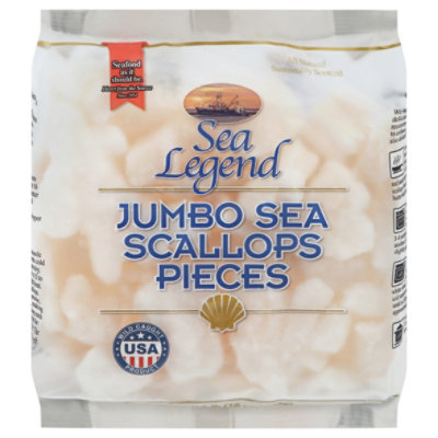 Sea Legend Jumbo Pieces Sea Scallops - 1 Lb - Image 1