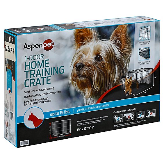 Aspen Pet Training Crate Home 1-Door Up To 15 Lb Box - Each