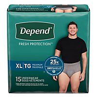 Depend FIT FLEX Adult Incontinence Underwear for Men - 15 Count - Image 7