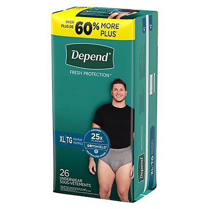 Depend FIT FLEX Adult Incontinence Underwear for Men - 26 Count - Image 9