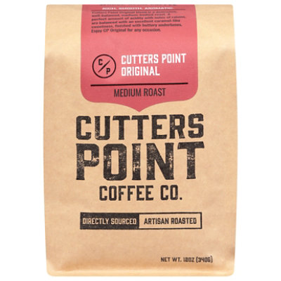 Cutters Point Original Whole Bean Coffee - 12 Oz - Image 1