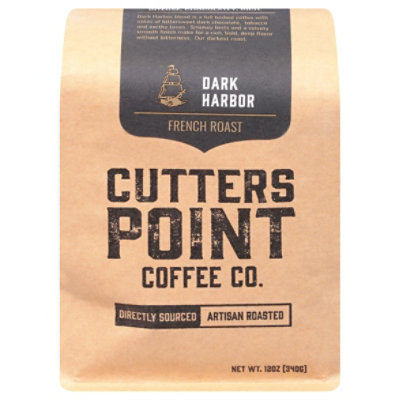 Cutters Point Dark Harbor Ground Coffee - 12 Oz