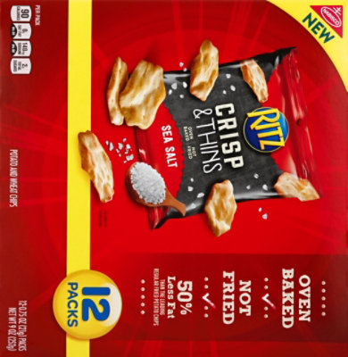 Ritz Crisp & Thin Crackers Sea Salt 12x9 Ounces - 9 Oz - Image 3