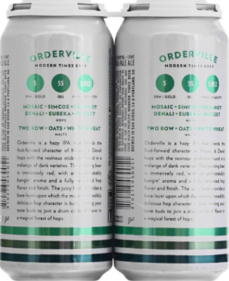 Modern Times Orderville Ipa In Bottles - 4-16 Fl. Oz. - Image 4
