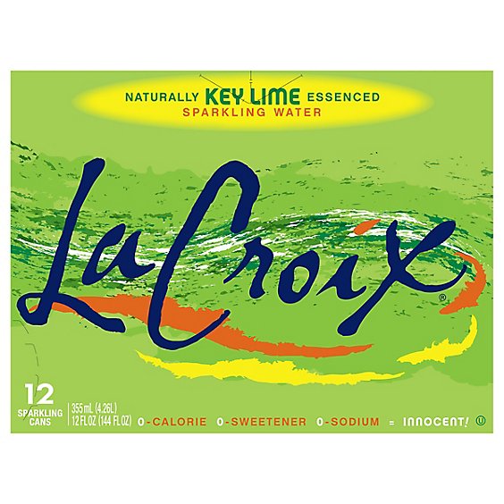LaCroix Sparkling Water Core Key Lime 12 Count - 12 Oz