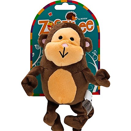 Zoobilee Dog Toy Stretchies Monkey Medium - Each - Image 2