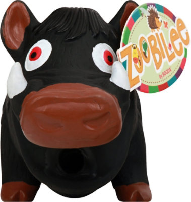 Zoobilee Dog Toy Latex Warthog - Each - Image 2