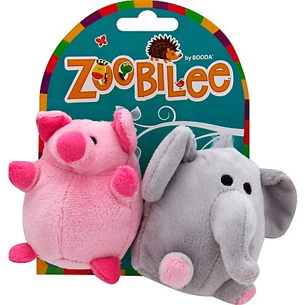 Zoobilee Dog Toy Elephant And Pig Mini - Each - Image 2