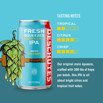 Deschutes Fresh Squeezed Ipa In Cans - 6-12 Fl. Oz. - Image 5