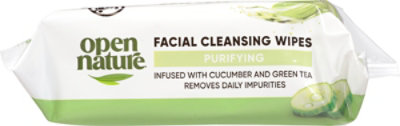 Open Nature Facial Cleansing Wipes With Green Tea Essential Oils - 25 Count - Image 6