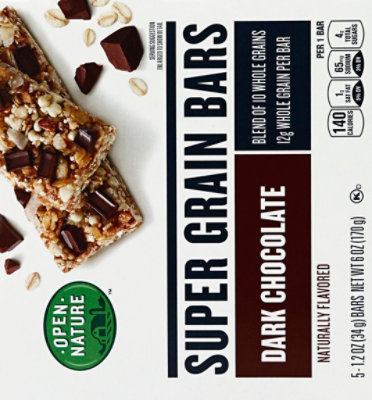 Open Nature Bars Super Grain Dark Chocolate - 6 Oz - Image 3