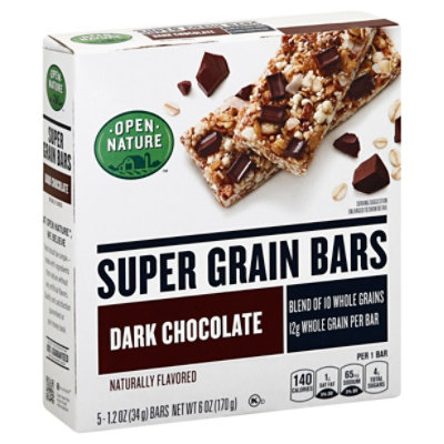 Open Nature Bars Super Grain Dark Chocolate - 6 Oz