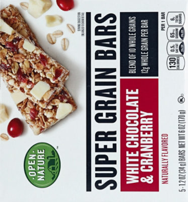 Open Nature Bars Super Grain White Chocolate & Cranberry - 6 Oz - Image 3