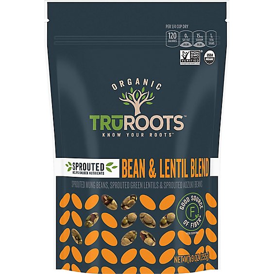 Truroots Sprouted Bean Trio Org - 9 Oz