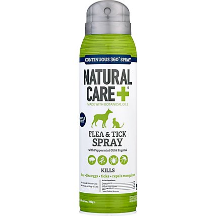 Natural Care Flea & Tick Spray With Peppermint Oil & Eugenol Aerosol - 14 Oz - Image 2