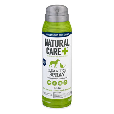 Natural Care Flea & Tick Spray With Peppermint Oil & Eugenol Aerosol - 14 Oz