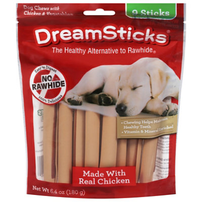 DreamBone DreamSticks With Real Chicken Rawhide-Free Chews For Dogs 9 Count Bag - 6.4 Oz - Image 2