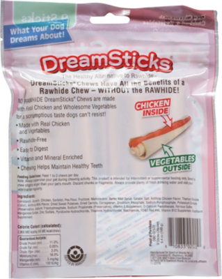 DreamBone DreamSticks With Real Chicken Rawhide-Free Chews For Dogs 9 Count Bag - 6.4 Oz - Image 4