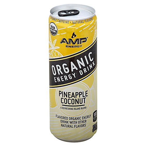 Amp Organic Pineapple Coconut - 12 Fl. Oz.