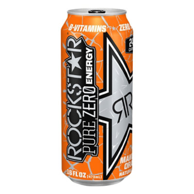 Rockstar Pure Zero Orange - 16 Fl. Oz.