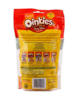 Hartz Oinkies Chews For Dogs Pig Skin Twists Wrapped With Real Chicken - 8 Count - Image 3