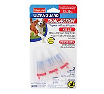 Hartz UltraGuard Topical For Dog & Puppies Dual Action 15 to 30 Lbs Blister Pack - 3 Count